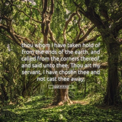 Picture 05 - Isaiah 41:9 ASV - thou whom I have taken hold of from the ends of - Bible Verse Picture