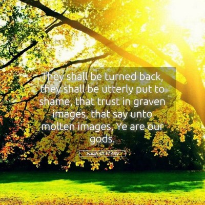 Picture 05 - Isaiah 42:17 ASV - They shall be turned back, they shall be utterly - Bible Verse Picture