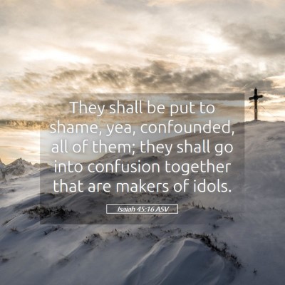 Picture 05 - Isaiah 45:16 ASV - They shall be put to shame, yea, confounded, all - Bible Verse Picture