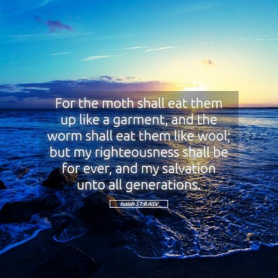 Picture 05 - Isaiah 51:8 ASV - For the moth shall eat them up like a garment, - Bible Verse Picture
