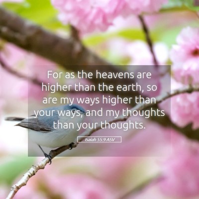 Picture 05 - Isaiah 55:9 ASV - For as the heavens are higher than the earth, so - Bible Verse Picture