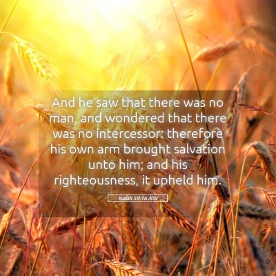 Picture 05 - Isaiah 59:16 ASV - And he saw that there was no man, and wondered - Bible Verse Picture