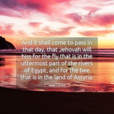 Picture 05 - Isaiah 7:18 ASV - And it shall come to pass in that day, that - Bible Verse Picture
