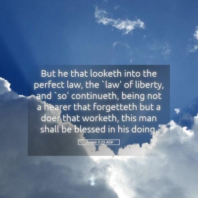 Picture 05 - James 1:25 ASV - But he that looketh into the perfect law, the - Bible Verse Picture