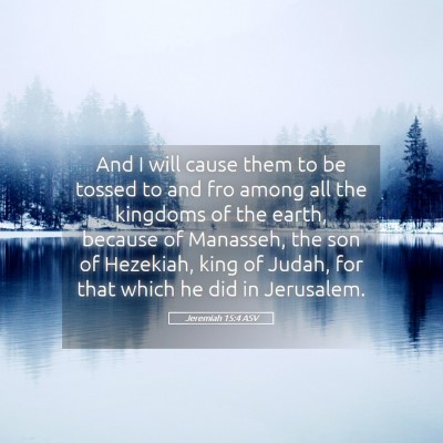 Picture 05 - Jeremiah 15:4 ASV - And I will cause them to be tossed to and fro - Bible Verse Picture