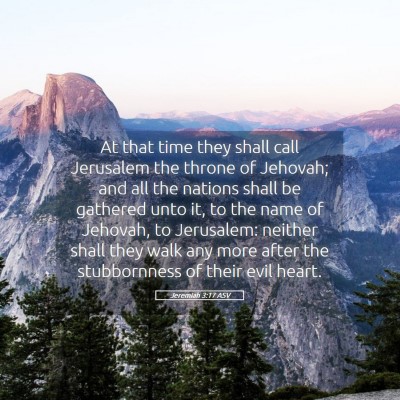 Picture 05 - Jeremiah 3:17 ASV - At that time they shall call Jerusalem the throne - Bible Verse Picture