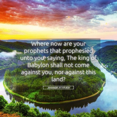 Picture 05 - Jeremiah 37:19 ASV - Where now are your prophets that prophesied unto - Bible Verse Picture