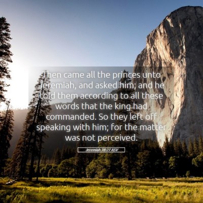 Picture 05 - Jeremiah 38:27 ASV - Then came all the princes unto Jeremiah, and - Bible Verse Picture