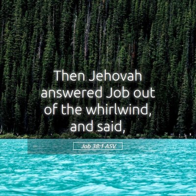 Picture 05 - Job 38:1 ASV - Then Jehovah answered Job out of the whirlwind, - Bible Verse Picture