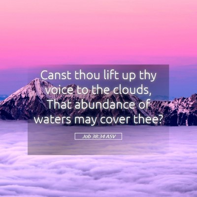 Picture 05 - Job 38:34 ASV - Canst thou lift up thy voice to the clouds, That - Bible Verse Picture