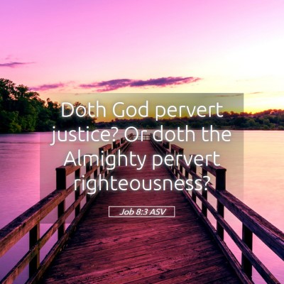 Picture 05 - Job 8:3 ASV - Doth God pervert justice? Or doth the Almighty - Bible Verse Picture