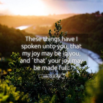 Picture 05 - John 15:11 ASV - These things have I spoken unto you, that my joy - Bible Verse Picture