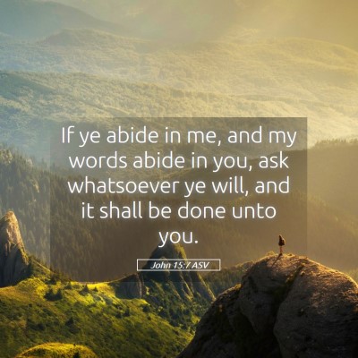 Picture 05 - John 15:7 ASV - If ye abide in me, and my words abide in you, ask - Bible Verse Picture