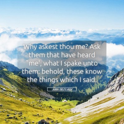 Picture 05 - John 18:21 ASV - Why askest thou me? Ask them that have heard - Bible Verse Picture