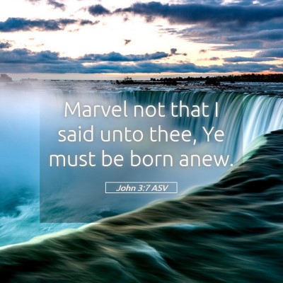 Picture 05 - John 3:7 ASV - Marvel not that I said unto thee, Ye must be born - Bible Verse Picture