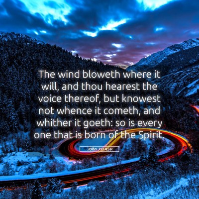 Picture 05 - John 3:8 ASV - The wind bloweth where it will, and thou hearest - Bible Verse Picture
