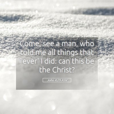 Picture 05 - John 4:29 ASV - Come, see a man, who told me all things that - Bible Verse Picture