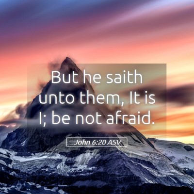 Picture 05 - John 6:20 ASV - But he saith unto them, It is I; be not - Bible Verse Picture