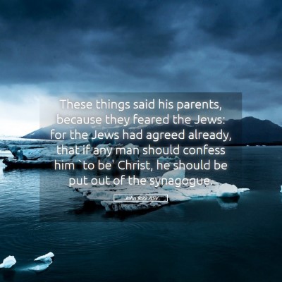 Picture 05 - John 9:22 ASV - These things said his parents, because they - Bible Verse Picture
