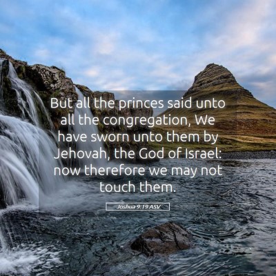 Picture 05 - Joshua 9:19 ASV - But all the princes said unto all the - Bible Verse Picture