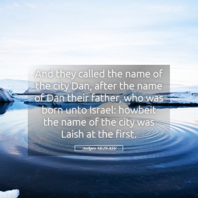 Picture 05 - Judges 18:29 ASV - And they called the name of the city Dan, after - Bible Verse Picture