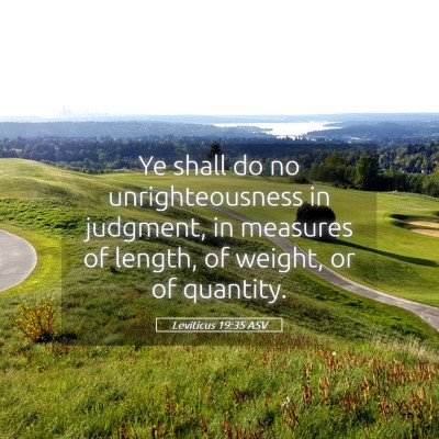 Picture 05 - Leviticus 19:35 ASV - Ye shall do no unrighteousness in judgment, in - Bible Verse Picture