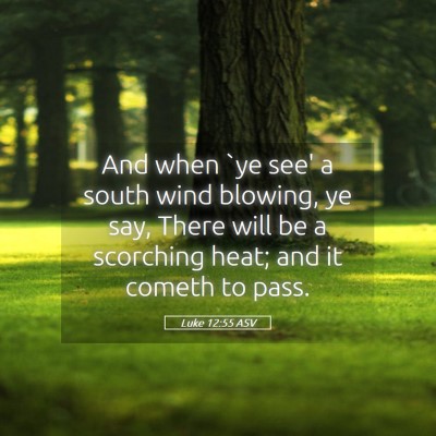 Picture 05 - Luke 12:55 ASV - And when `ye see' a south wind blowing, ye say, - Bible Verse Picture