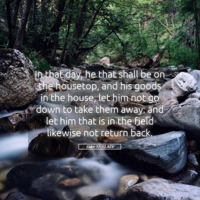 Picture 05 - Luke 17:31 ASV - In that day, he that shall be on the housetop, - Bible Verse Picture