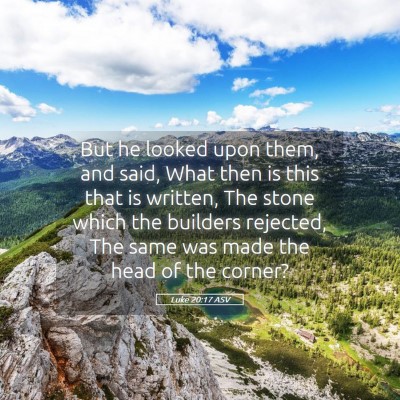 Picture 05 - Luke 20:17 ASV - But he looked upon them, and said, What then is - Bible Verse Picture