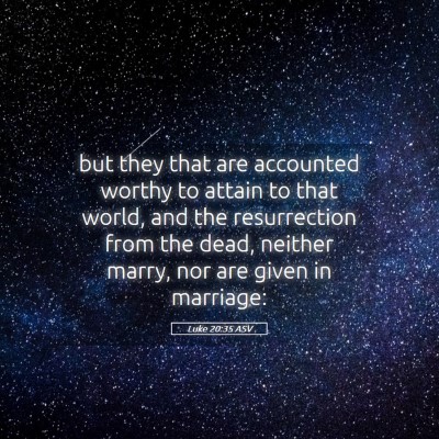 Picture 05 - Luke 20:35 ASV - but they that are accounted worthy to attain to - Bible Verse Picture