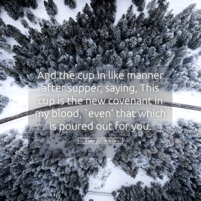 Picture 05 - Luke 22:20 ASV - And the cup in like manner after supper, saying, - Bible Verse Picture