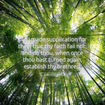 Picture 05 - Luke 22:32 ASV - but I made supplication for thee, that thy faith - Bible Verse Picture