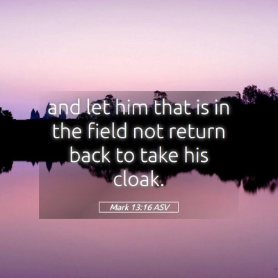 Picture 05 - Mark 13:16 ASV - and let him that is in the field not return back - Bible Verse Picture