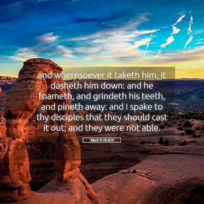 Picture 05 - Mark 9:18 ASV - and wheresoever it taketh him, it dasheth him - Bible Verse Picture