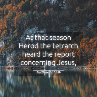 Picture 05 - Matthew 14:1 ASV - At that season Herod the tetrarch heard the - Bible Verse Picture
