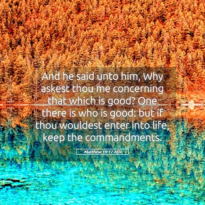 Picture 05 - Matthew 19:17 ASV - And he said unto him, Why askest thou me - Bible Verse Picture