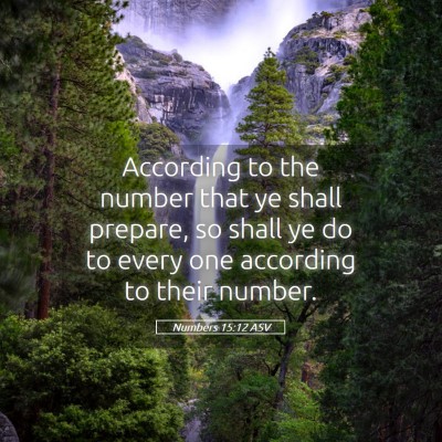 Picture 05 - Numbers 15:12 ASV - According to the number that ye shall prepare, so - Bible Verse Picture