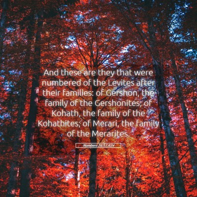 Picture 05 - Numbers 26:57 ASV - And these are they that were numbered of the - Bible Verse Picture
