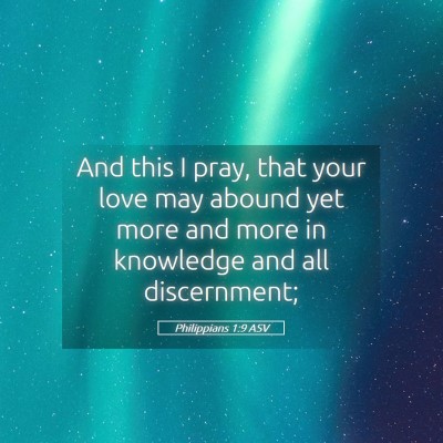 Picture 05 - Philippians 1:9 ASV - And this I pray, that your love may abound yet - Bible Verse Picture