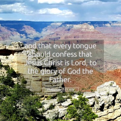 Picture 05 - Philippians 2:11 ASV - and that every tongue should confess that Jesus - Bible Verse Picture