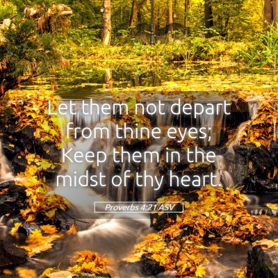 Picture 05 - Proverbs 4:21 ASV - Let them not depart from thine eyes; Keep them in - Bible Verse Picture