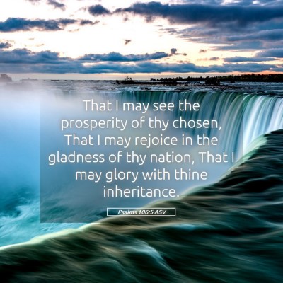 Picture 05 - Psalms 106:5 ASV - That I may see the prosperity of thy chosen, That - Bible Verse Picture