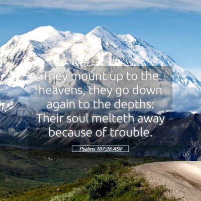 Picture 05 - Psalms 107:26 ASV - They mount up to the heavens, they go down again - Bible Verse Picture