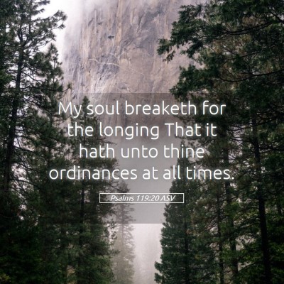 Picture 05 - Psalms 119:20 ASV - My soul breaketh for the longing That it hath - Bible Verse Picture