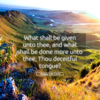 Picture 05 - Psalms 120:3 ASV - What shall be given unto thee, and what shall be - Bible Verse Picture