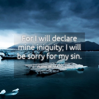 Picture 05 - Psalms 38:18 ASV - For I will declare mine iniquity; I will be sorry - Bible Verse Picture