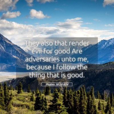 Picture 05 - Psalms 38:20 ASV - They also that render evil for good Are - Bible Verse Picture