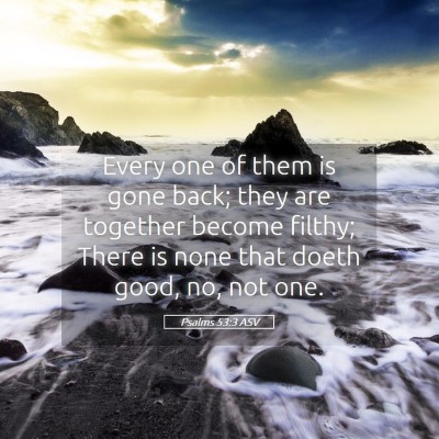 Picture 05 - Psalms 53:3 ASV - Every one of them is gone back; they are together - Bible Verse Picture