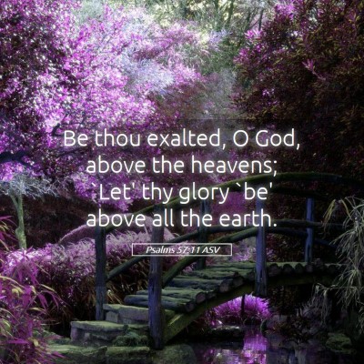 Picture 05 - Psalms 57:11 ASV - Be thou exalted, O God, above the heavens; `Let' - Bible Verse Picture