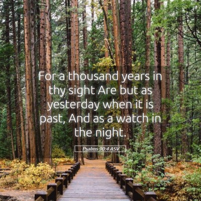 Picture 05 - Psalms 90:4 ASV - For a thousand years in thy sight Are but as - Bible Verse Picture